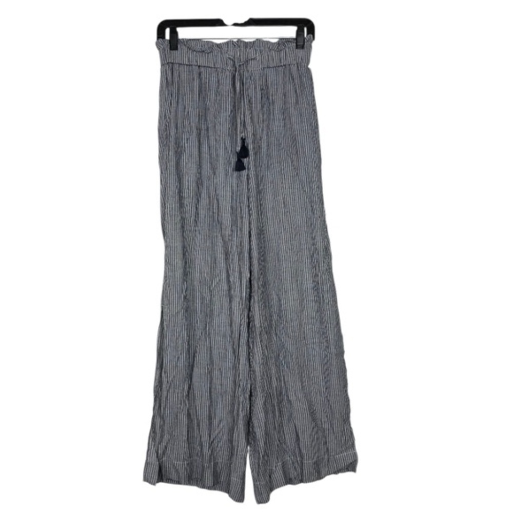Anthropologie Red Carter Pinstripes Beach Pants